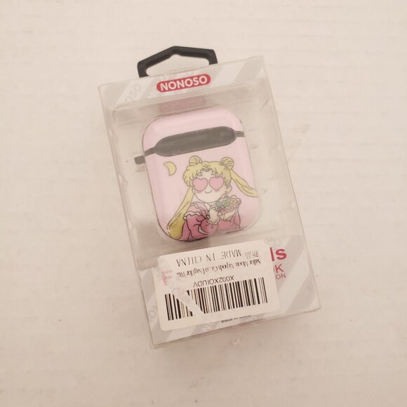 Nonoso Pink Sailor Moon For Air Pod Case With Hook Cute Graphic - Picture 2 of 9